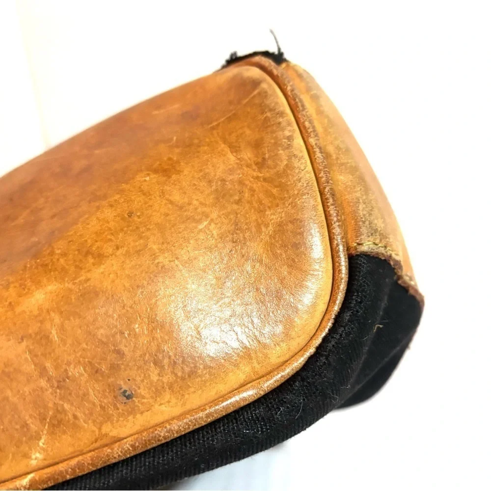 Elegant Black and Brown Bucket Bag
